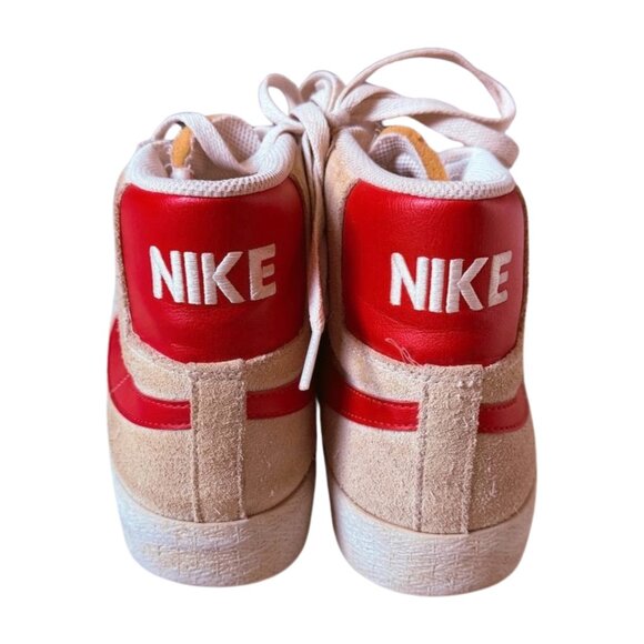 Nike SB Blazer Mid '77 Vintage – Light Tan Suede with Red Swoosh (Men’s Size 10) - Picture 6 of 10